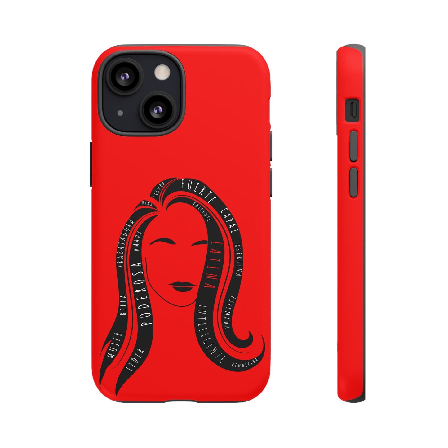 Red Fuerza Latina Tough Phone Case | Latina Empowerment Protective Cover