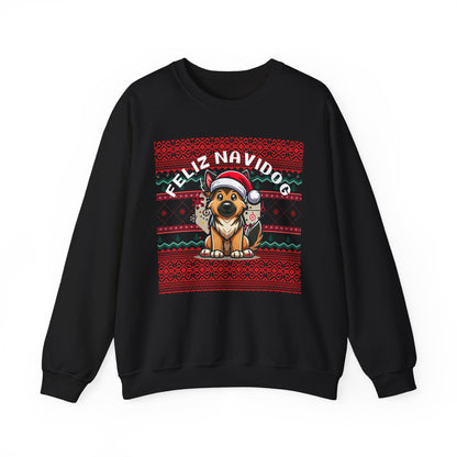 Copy of Feliz Navidog Ugly Christmas Sweater- German Shepherd