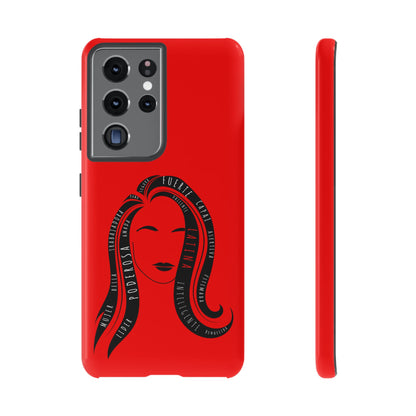 Red Fuerza Latina Tough Phone Case | Latina Empowerment Protective Cover