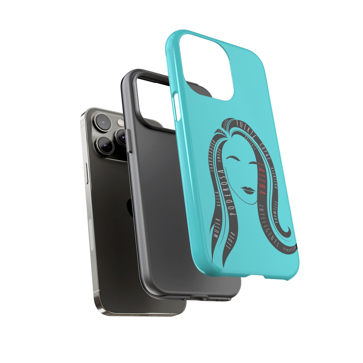 Blue Fuerza Latina Tough Phone Case | Latina Empowerment Protective Cover