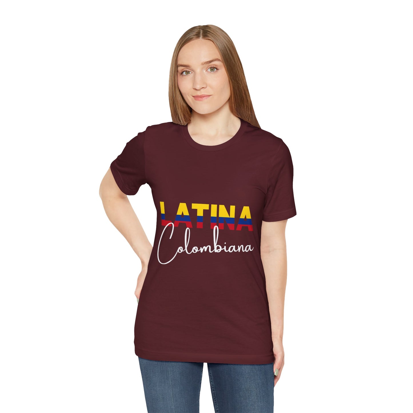 Latina Colombiana, Shirt - Colombian Latina Pride Graphic Tee for Women