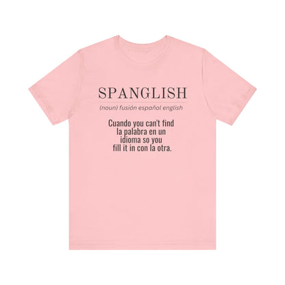 Spanglish Definition Shirt | Bilingual Pride Graphic Tee