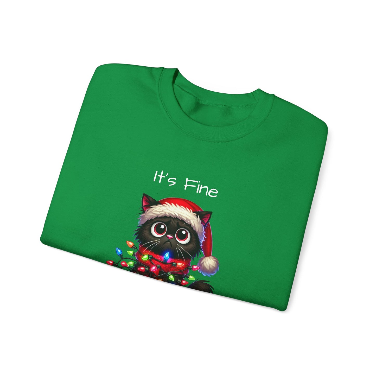 Everything is Fine Naughty Kitty Ugly Christmas Sweater