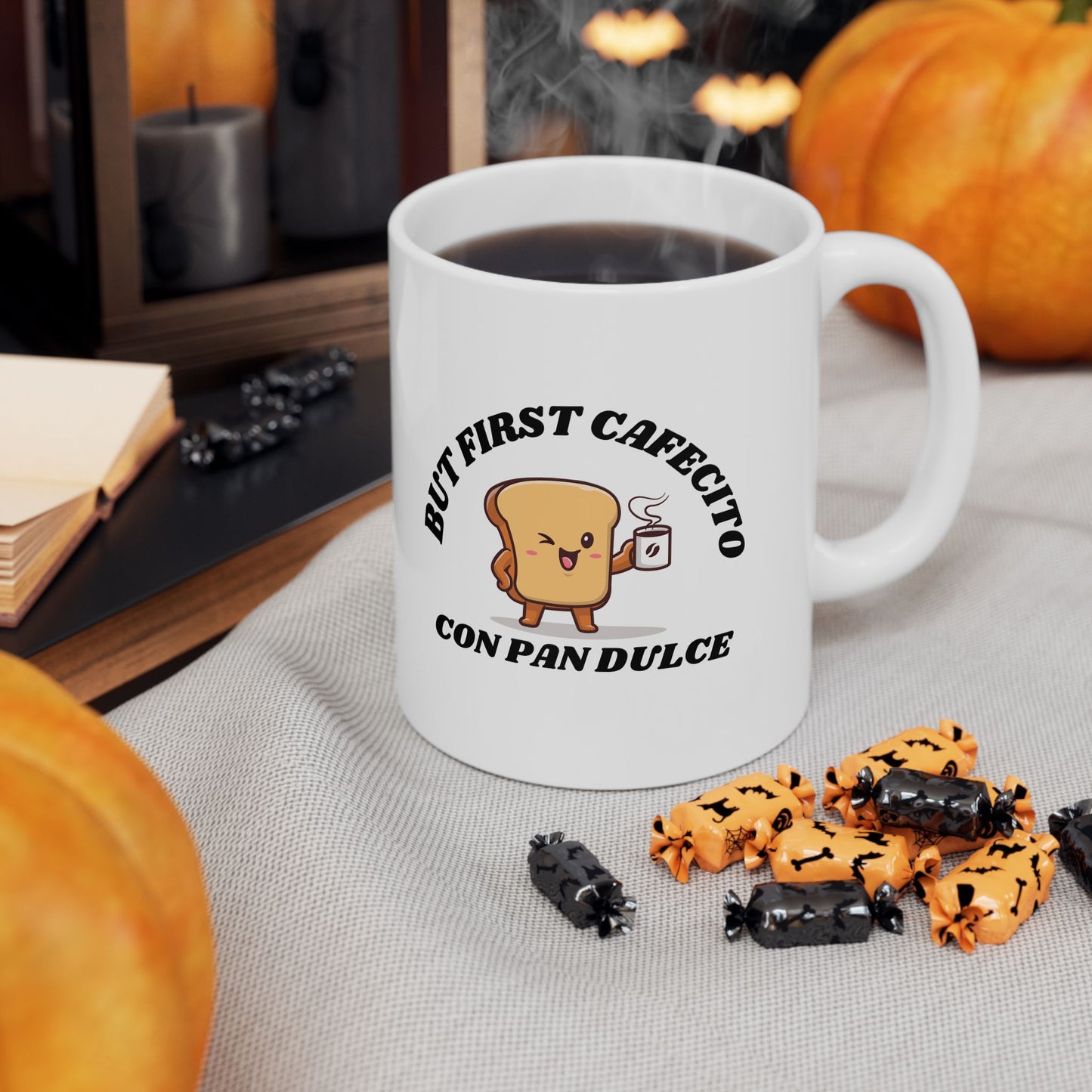 But First Cafecito Ceramic Mug 11oz | Latina Coffee Lover Cup