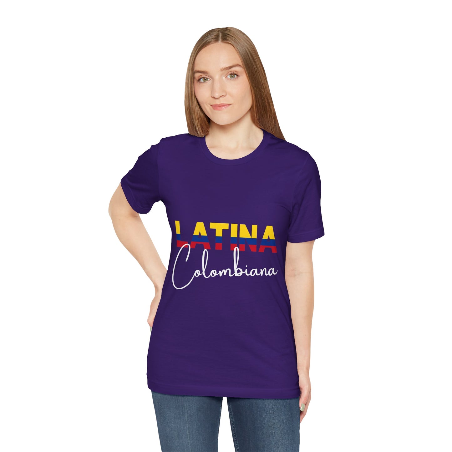 Latina Colombiana, Shirt - Colombian Latina Pride Graphic Tee for Women