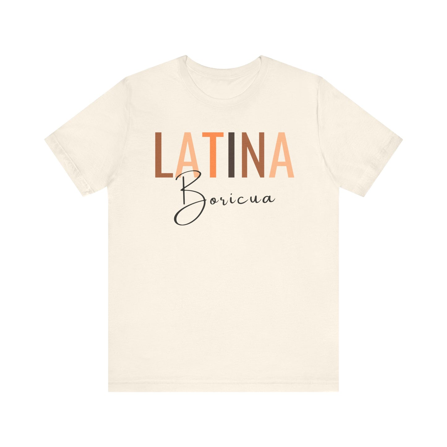 Latina Boricua, Shirt with Black Font
