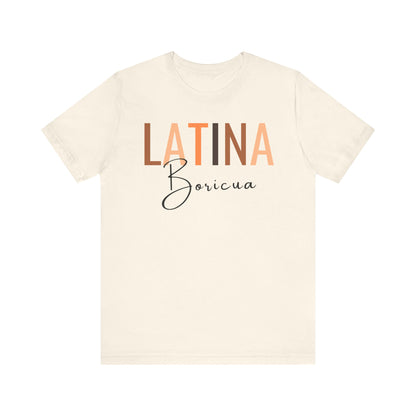 Latina Boricua, Shirt with Black Font