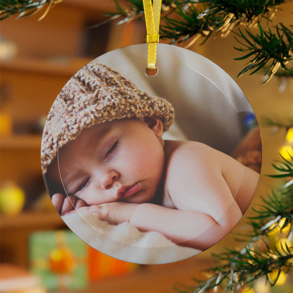 Custom Photo Glass Ornaments