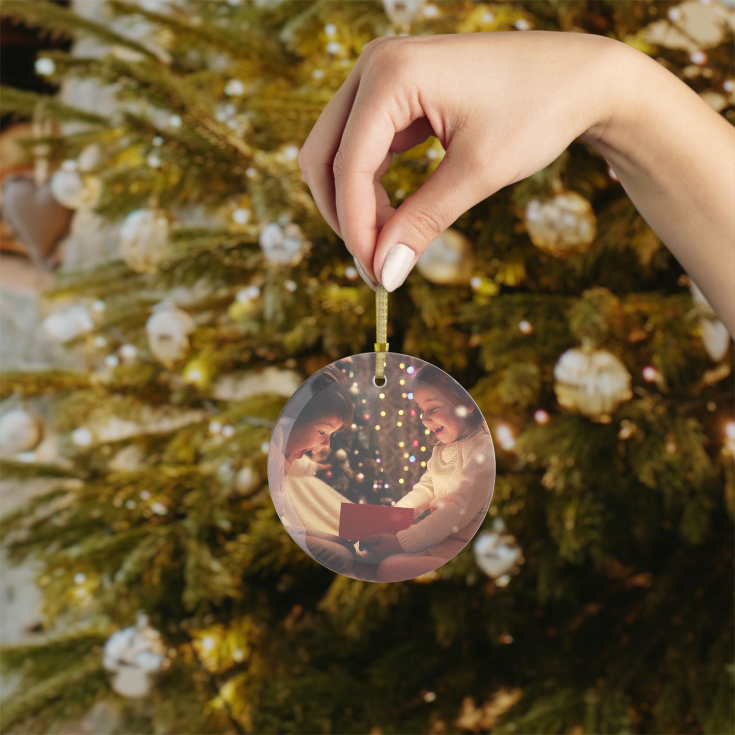 Custom Photo Glass Ornaments