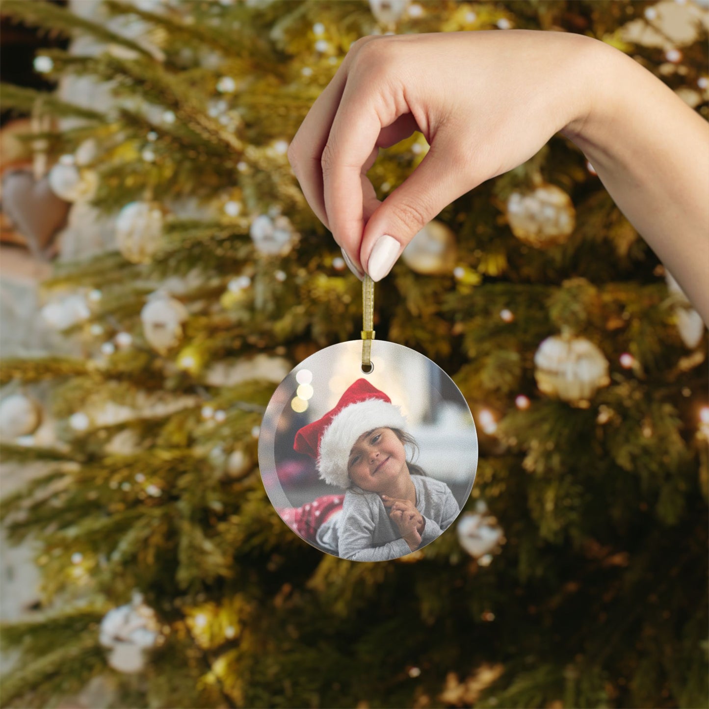 Custom Photo Glass Ornaments