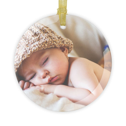 Custom Photo Glass Ornaments