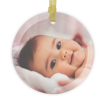 Custom Photo Glass Ornaments