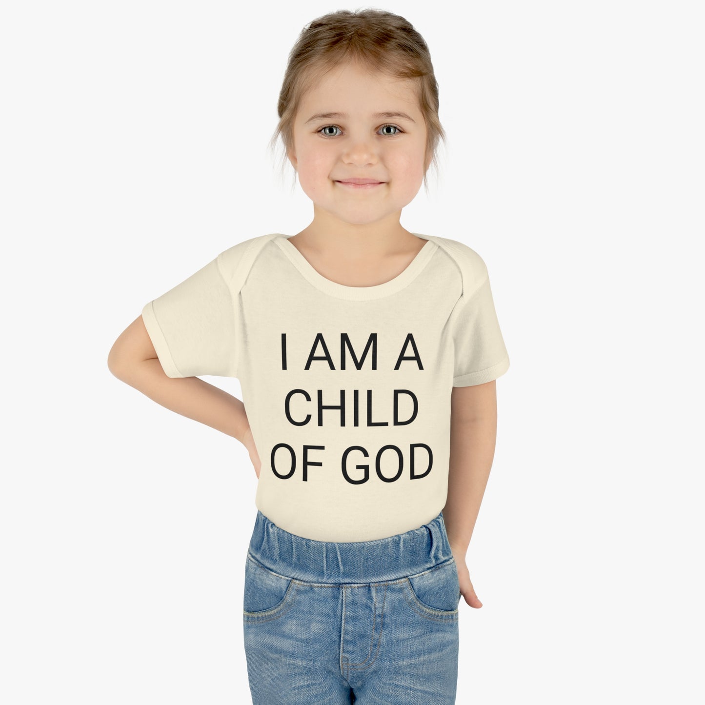 I Am A Child Of God, Infant Baby Rib Bodysuit