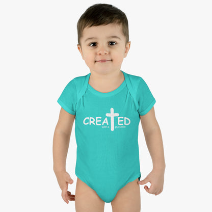 Created With A Purpose, Infant Baby Rib Bodysuit