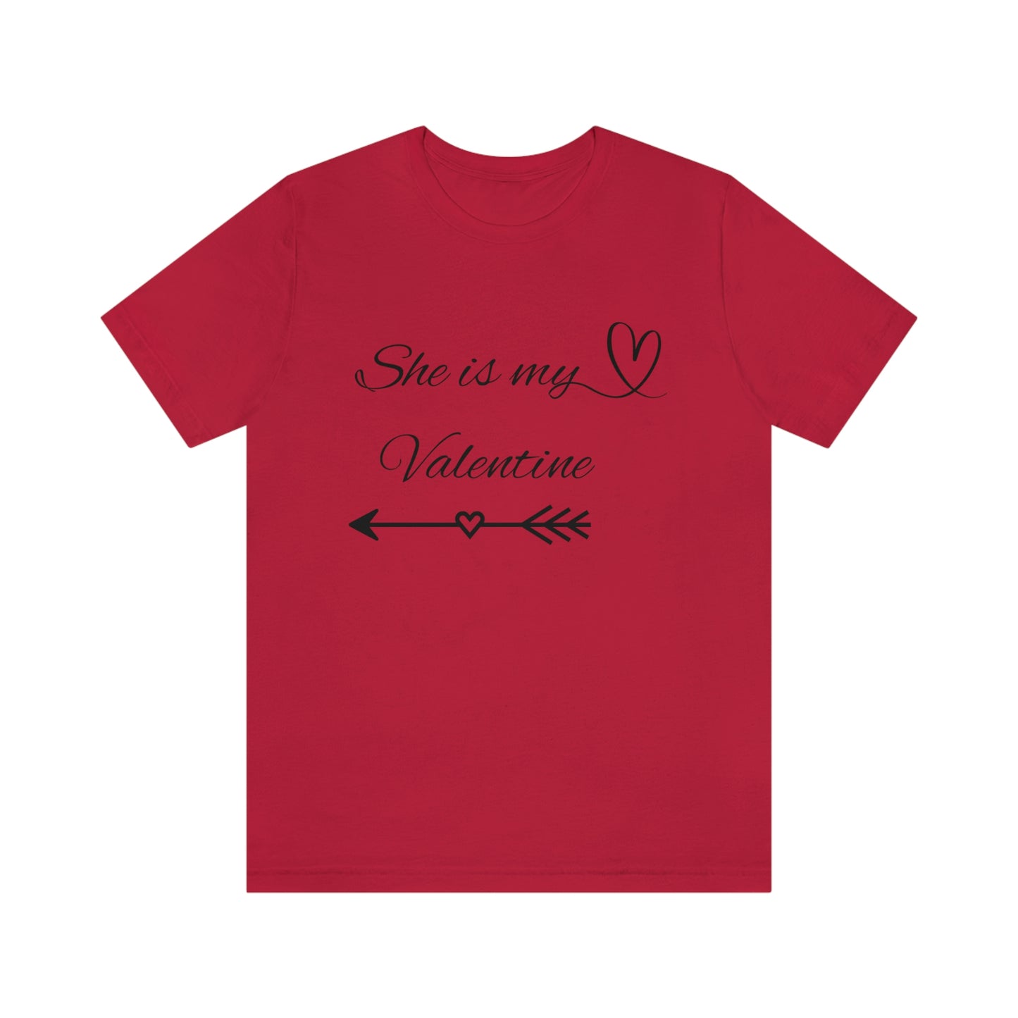 She is My Valentine, Dark Letters, Shirt