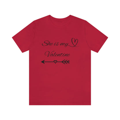 She is My Valentine, Dark Letters, Shirt