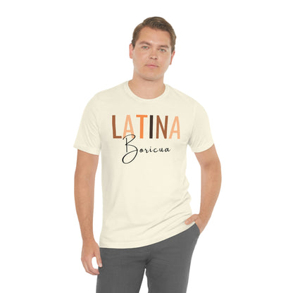 Latina Boricua, Shirt with Black Font