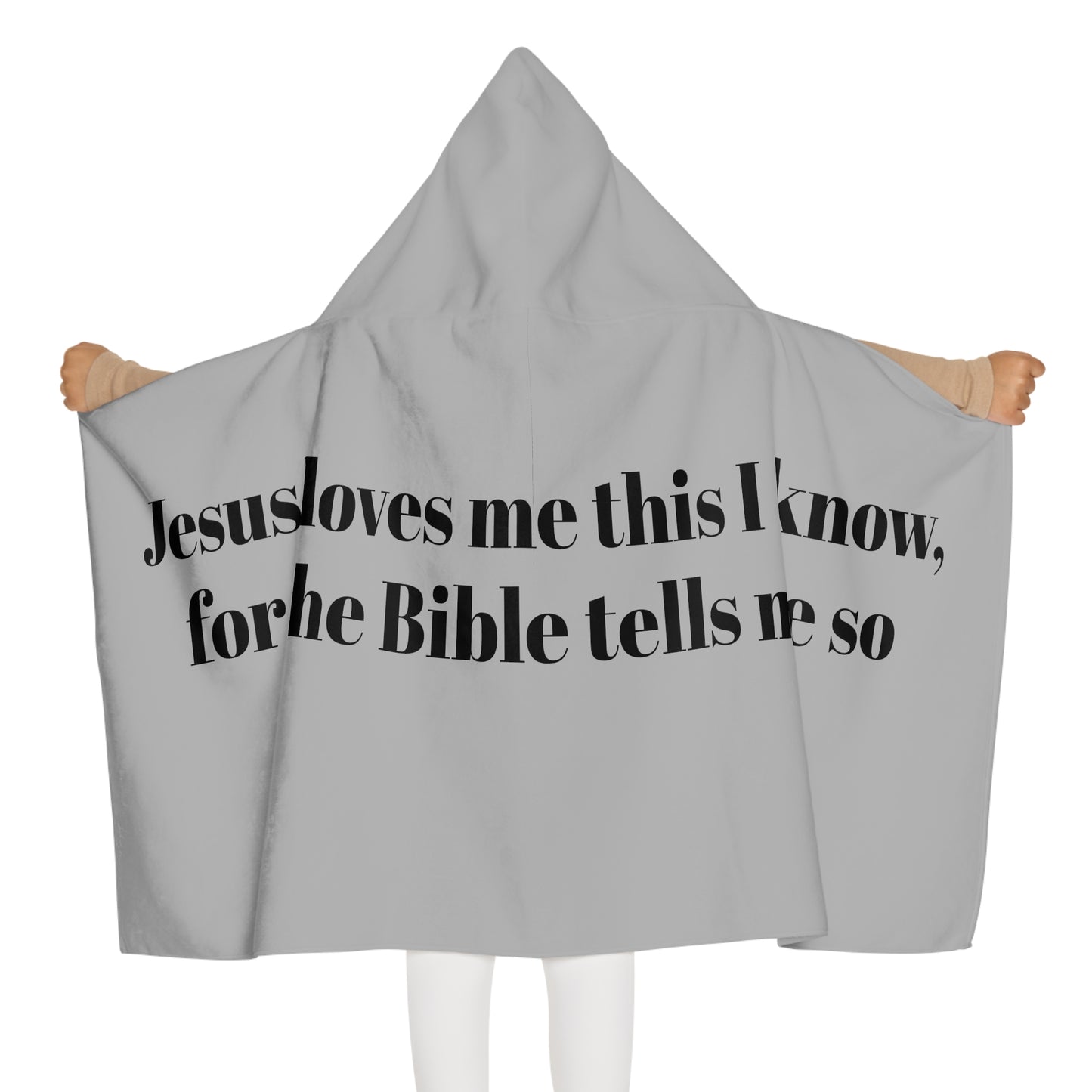 Jesus Loves Me This I know Youth Hooded Towel