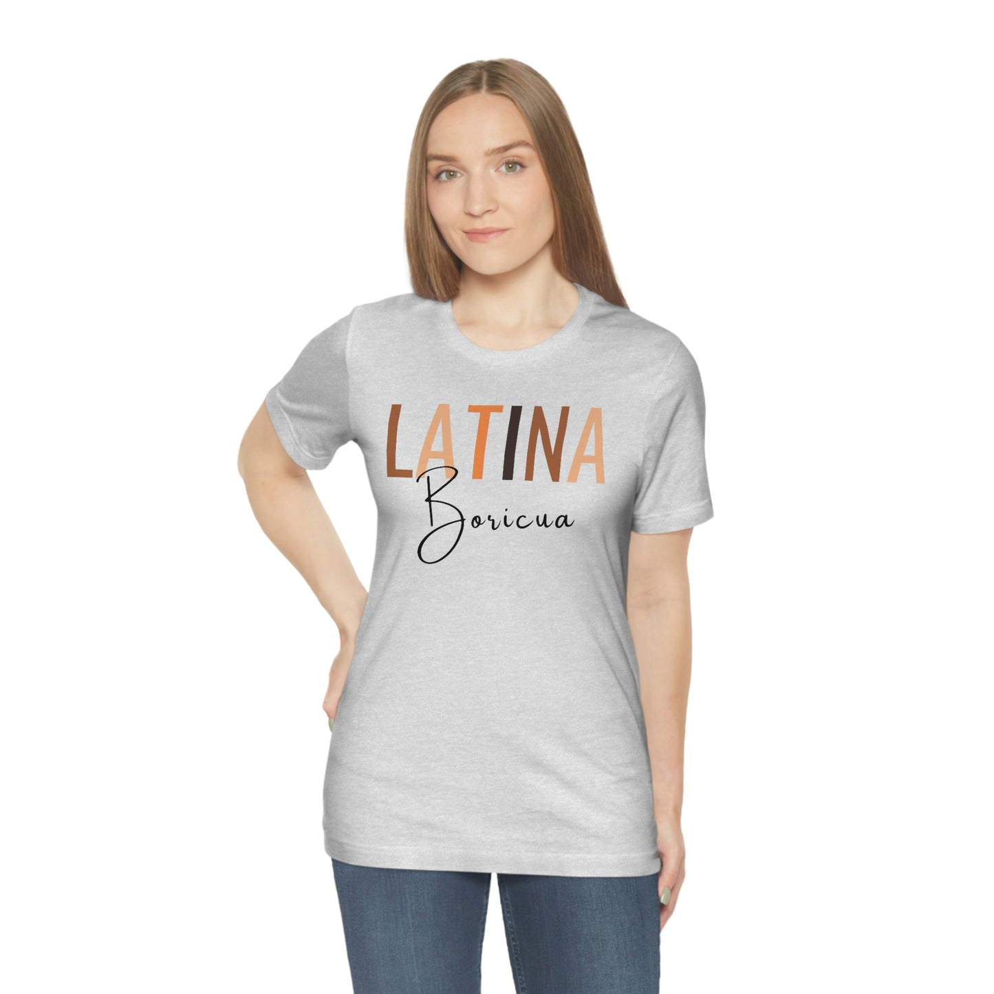 Latina Boricua, Shirt with Black Font