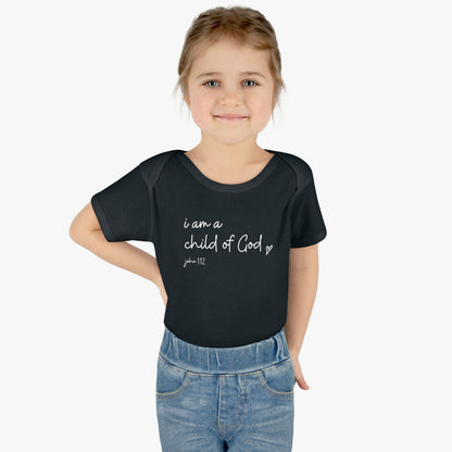 I Am A Child Of God, Infant Baby Rib Bodysuit