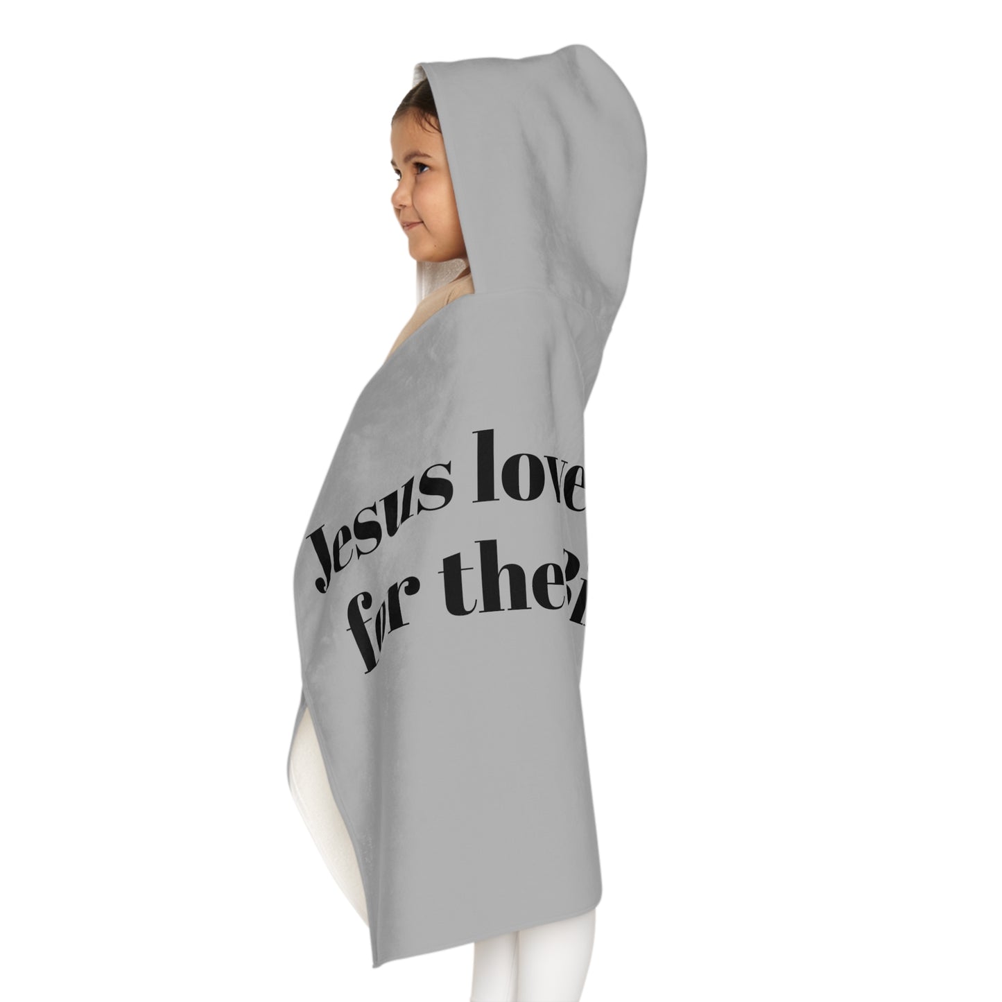 Jesus Loves Me This I know Youth Hooded Towel