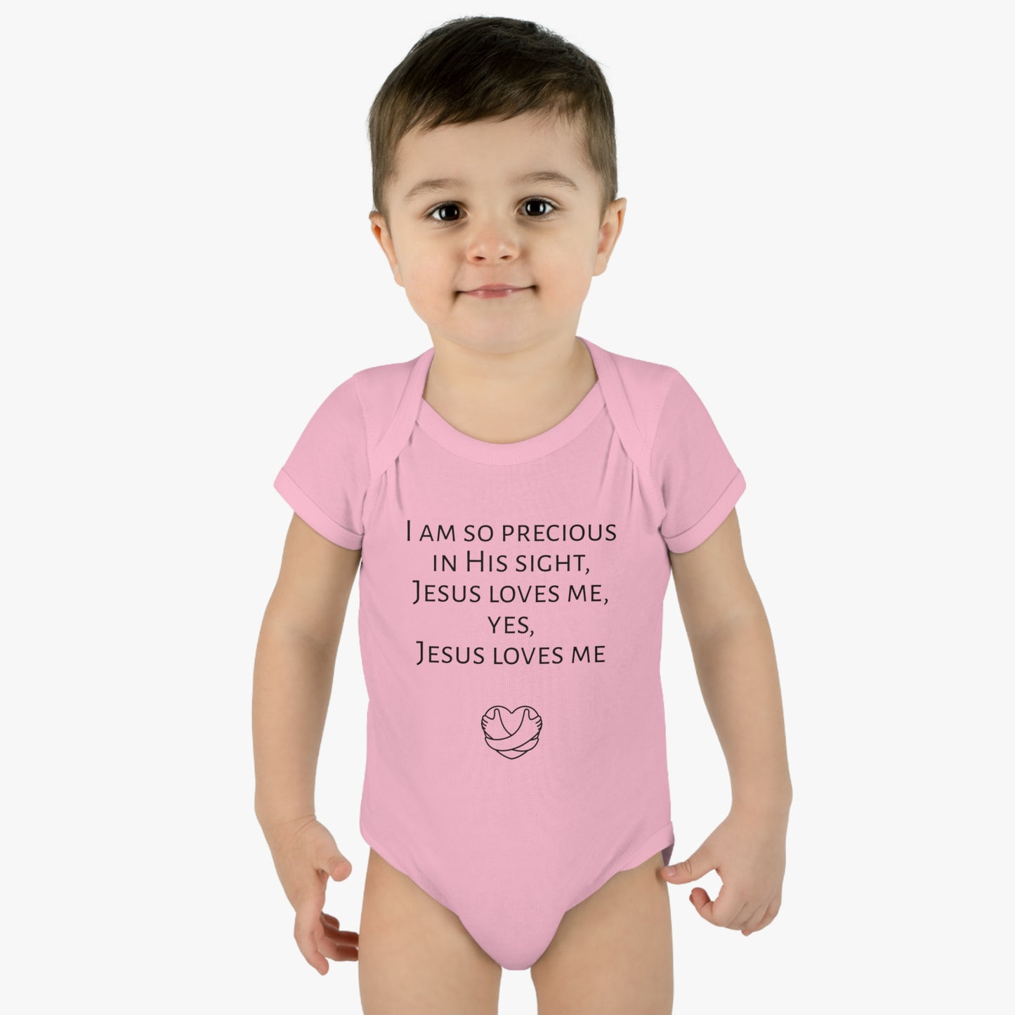 I am so precious in His sight, Infant Baby Rib Bodysuit