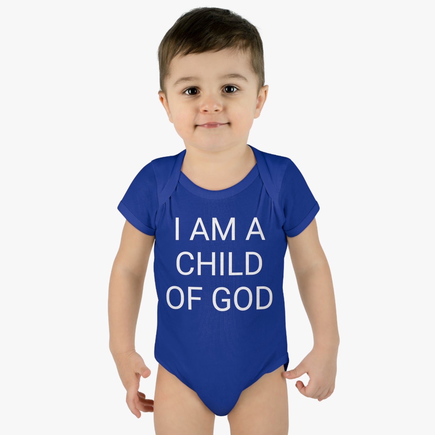 I Am A Child Of God, Infant Baby Rib Bodysuit