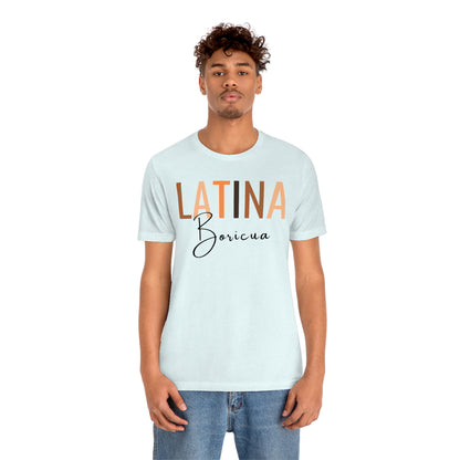 Latina Boricua, Shirt with Black Font