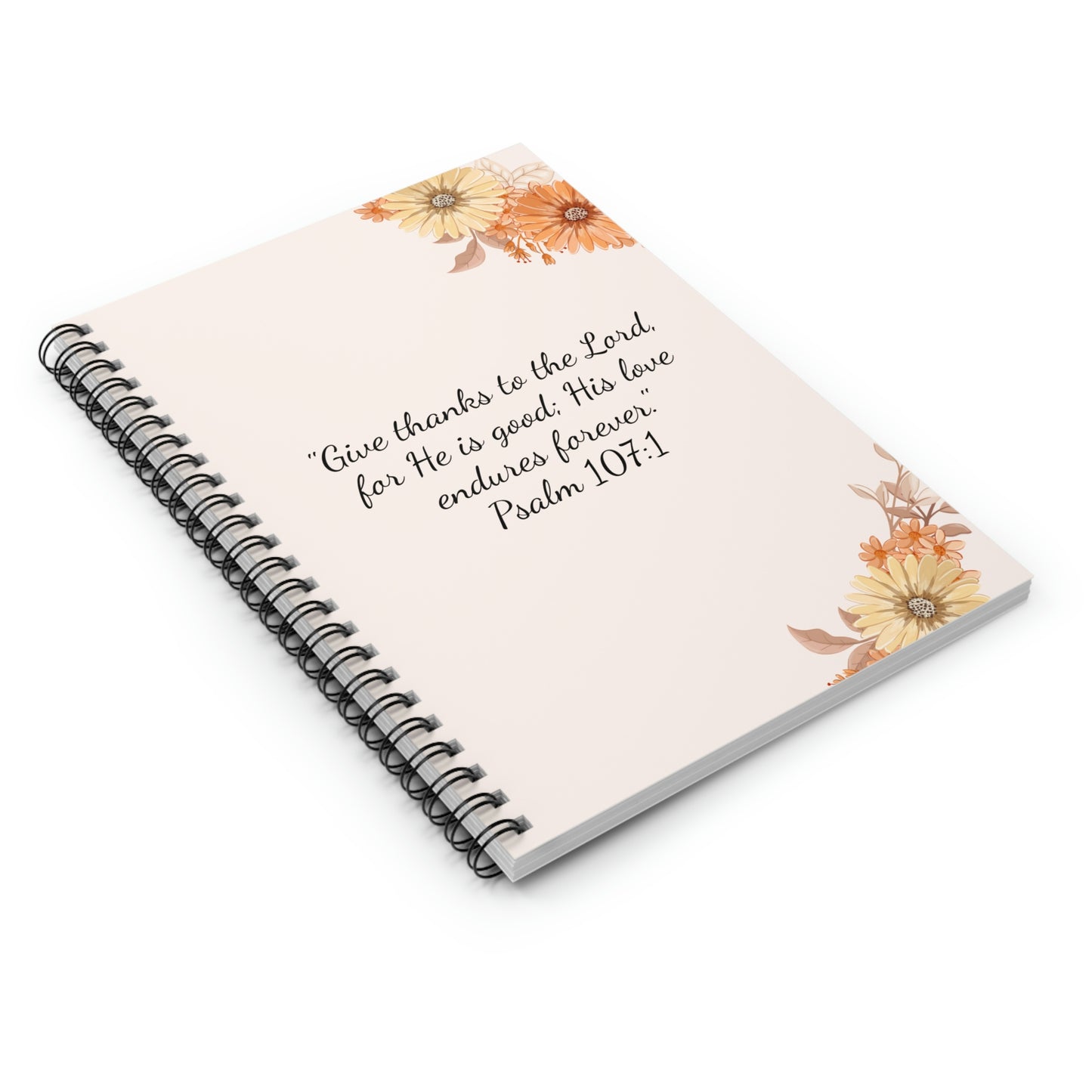 Psalm 107 Gratitude Journal - Ruled Line