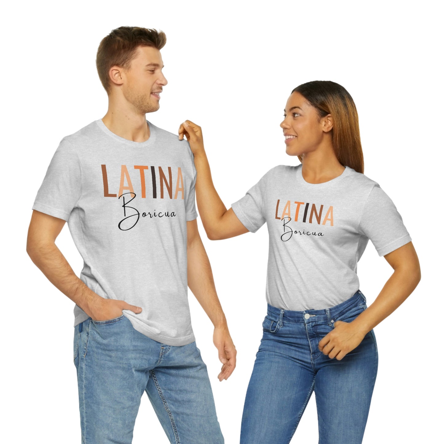 Latina Boricua, Shirt with Black Font