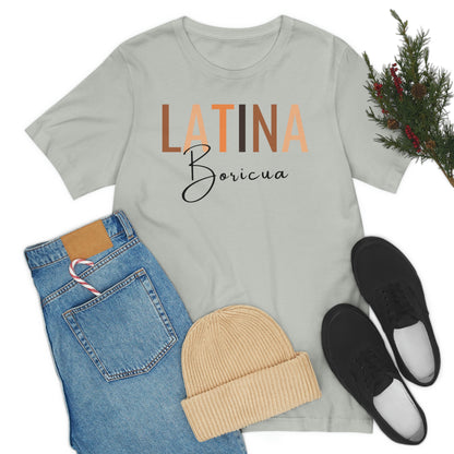 Latina Boricua, Shirt with Black Font