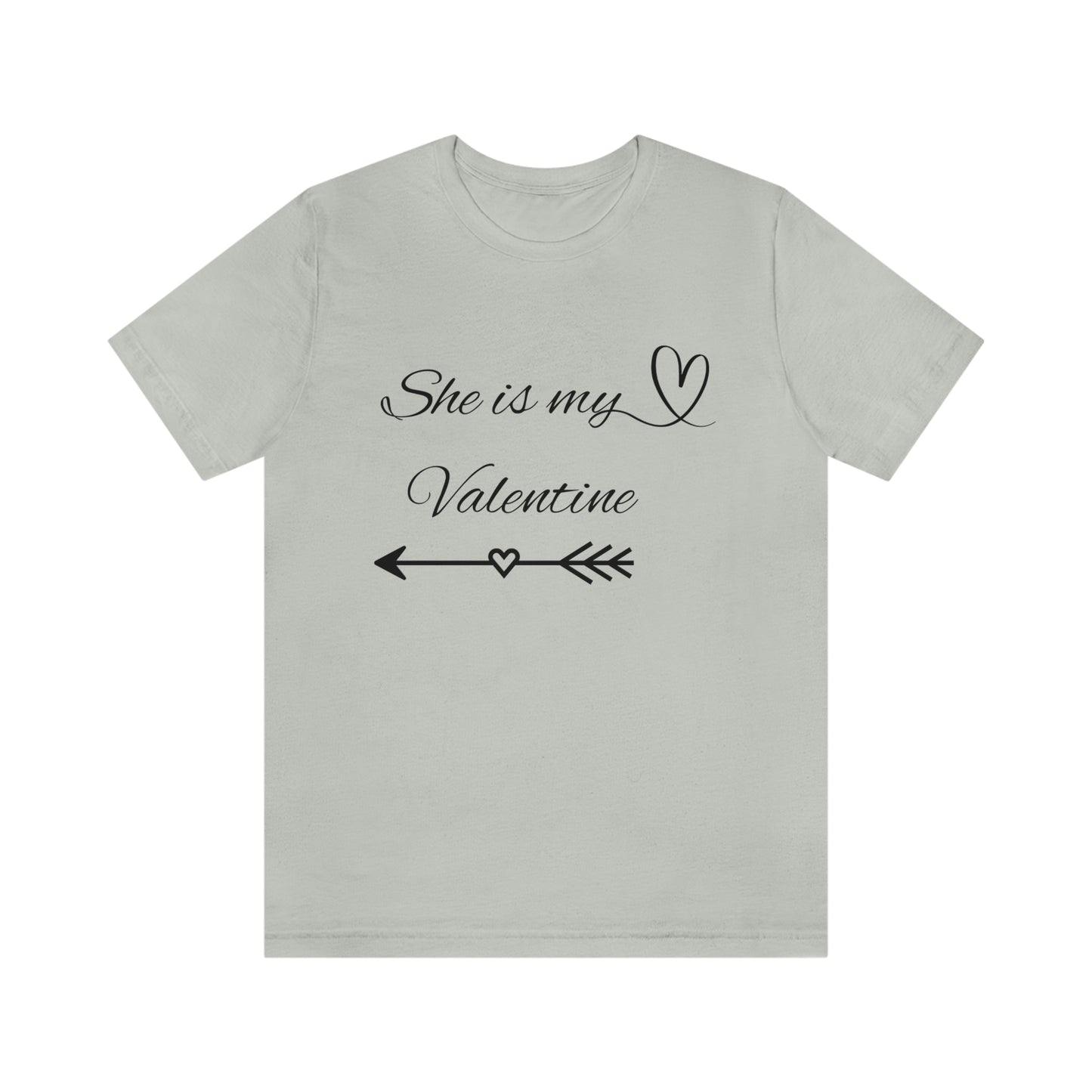 She is My Valentine, Dark Letters, Shirt