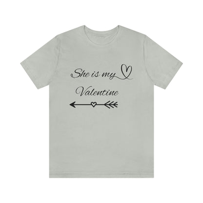 She is My Valentine, Dark Letters, Shirt