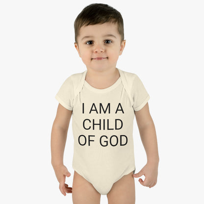 I Am A Child Of God, Infant Baby Rib Bodysuit