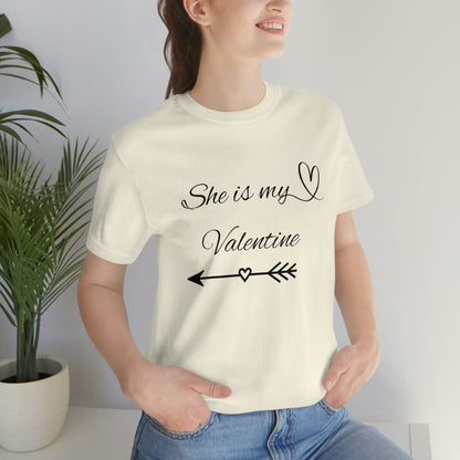 She is My Valentine, Dark Letters, Shirt