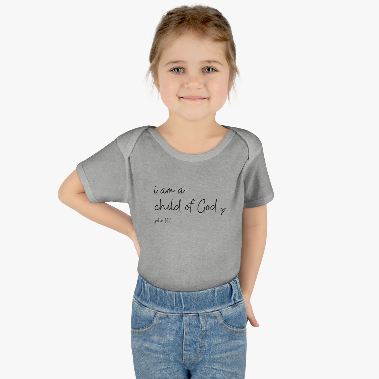 I Am A Child Of God, Infant Baby Rib Bodysuit