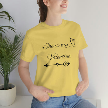 She is My Valentine, Dark Letters, Shirt