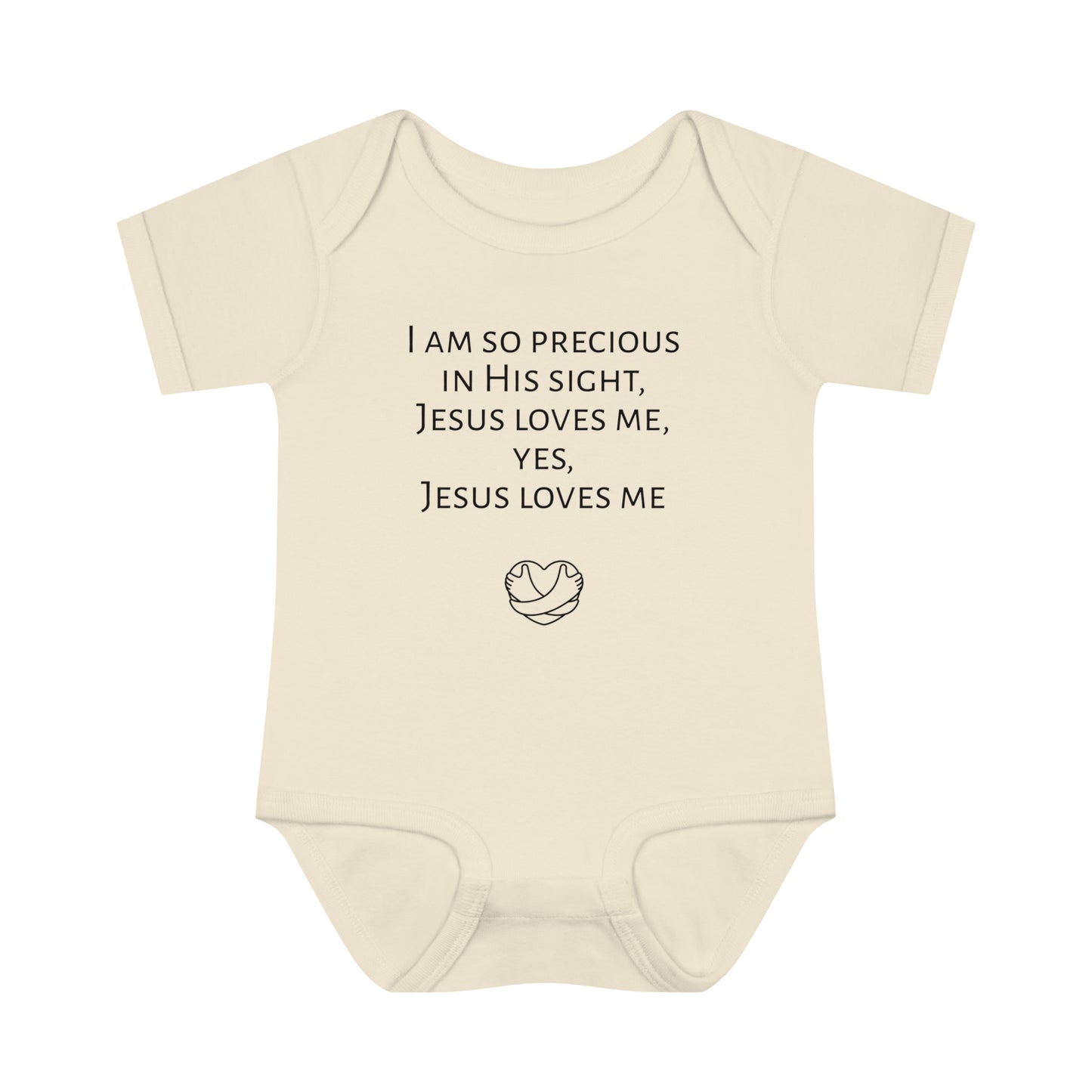 I am so precious in His sight, Infant Baby Rib Bodysuit