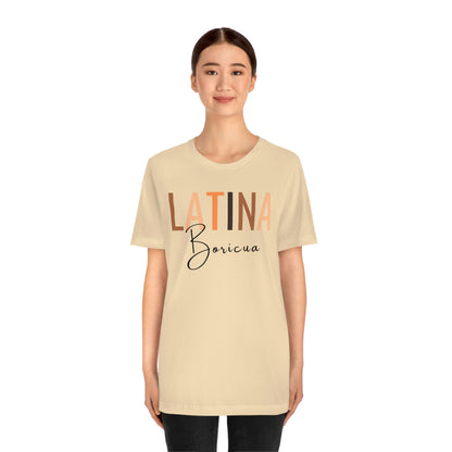 Latina Boricua, Shirt with Black Font