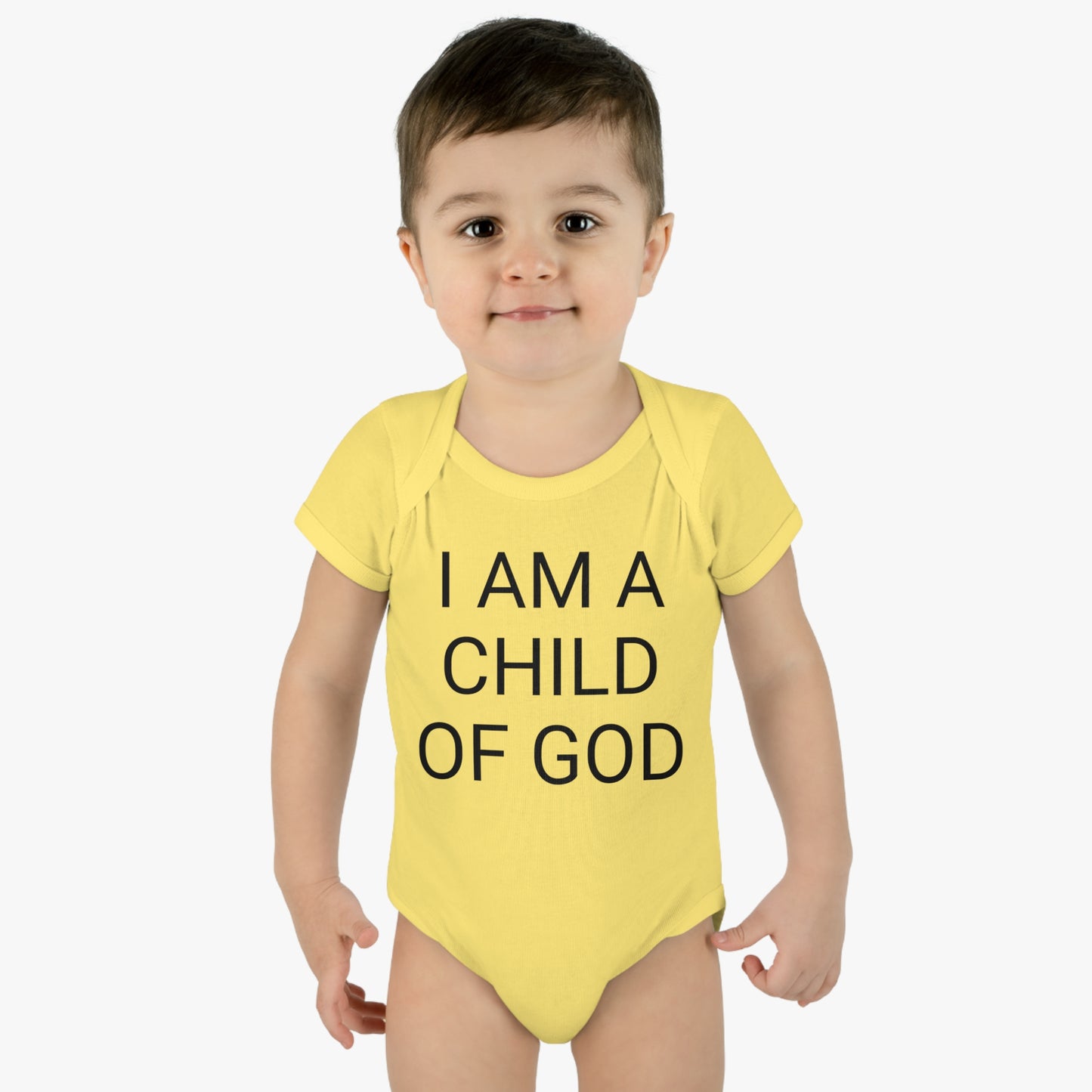 I Am A Child Of God, Infant Baby Rib Bodysuit