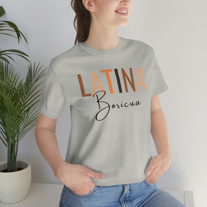 Latina Boricua, Shirt with Black Font