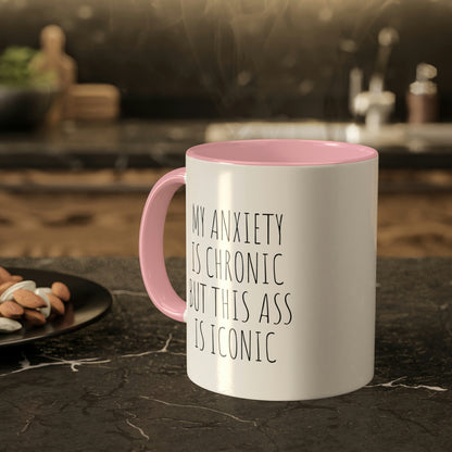 My Anxiety, Colorful Mugs, 11oz