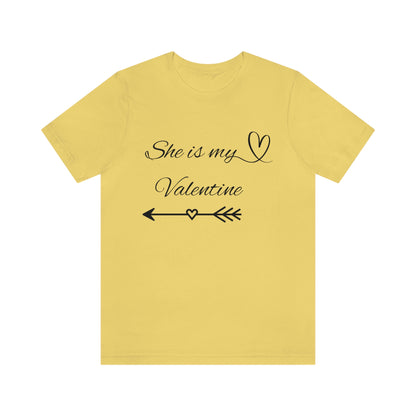 She is My Valentine, Dark Letters, Shirt