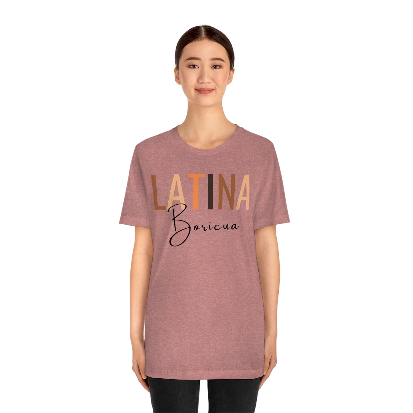 Latina Boricua, Shirt with Black Font