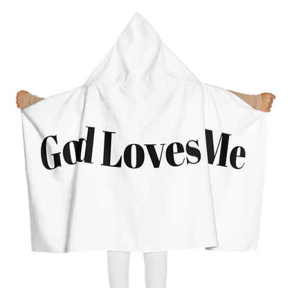 God Loves Me Youth Hooded Towel