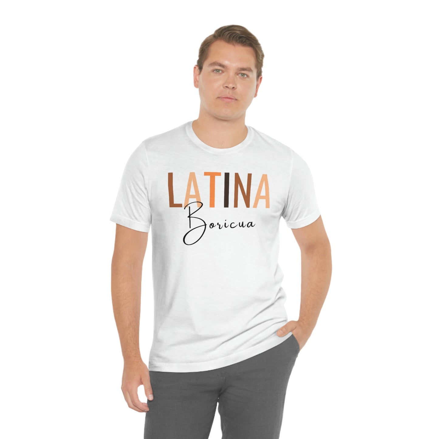 Latina Boricua, Shirt with Black Font