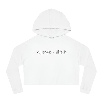 Expensive & Difficult, Cropped Hoodie