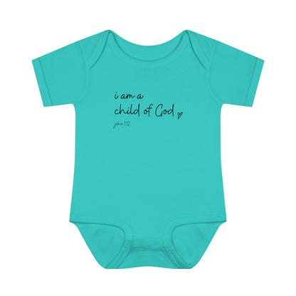 I Am A Child Of God, Infant Baby Rib Bodysuit