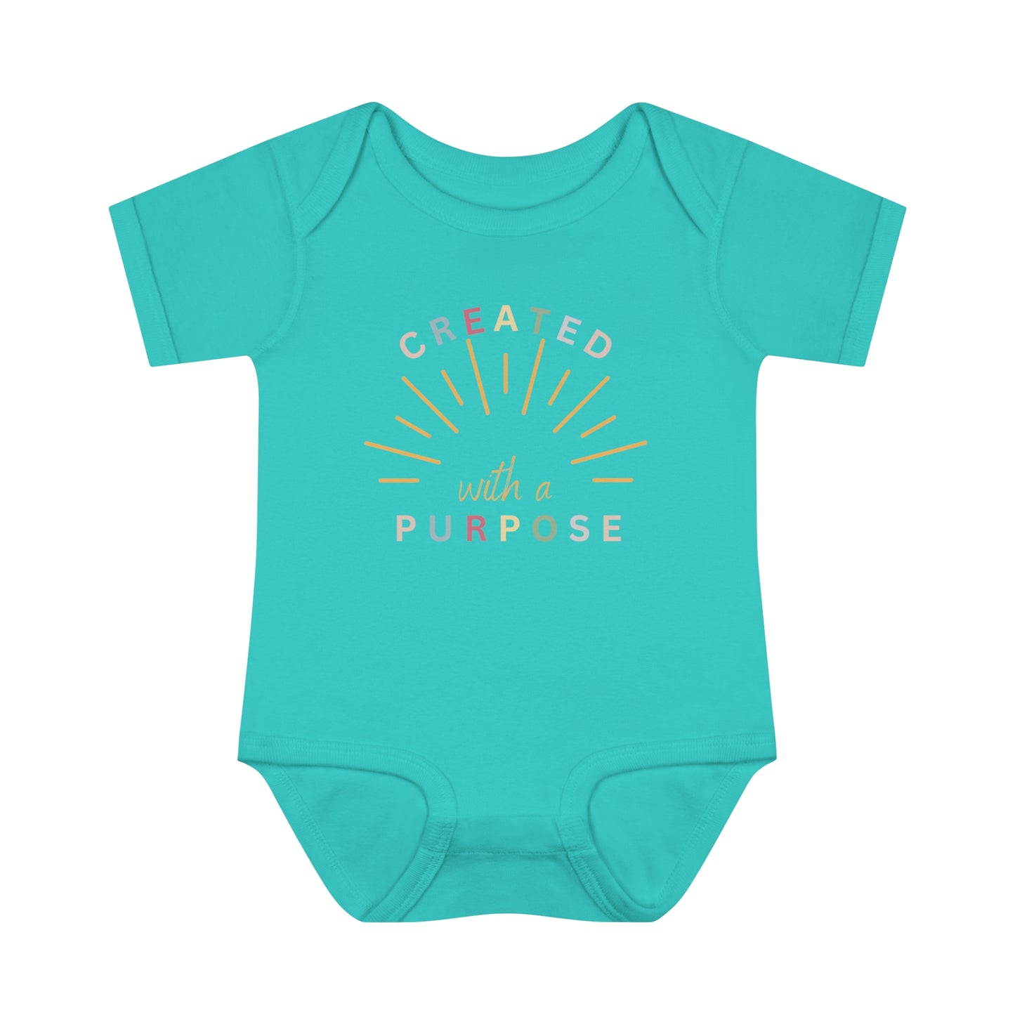 Created With A Purpose, Infant Baby Rib Bodysuit