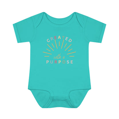 Created With A Purpose, Infant Baby Rib Bodysuit